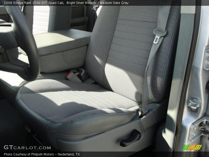 Bright Silver Metallic / Medium Slate Gray 2008 Dodge Ram 1500 SXT Quad Cab