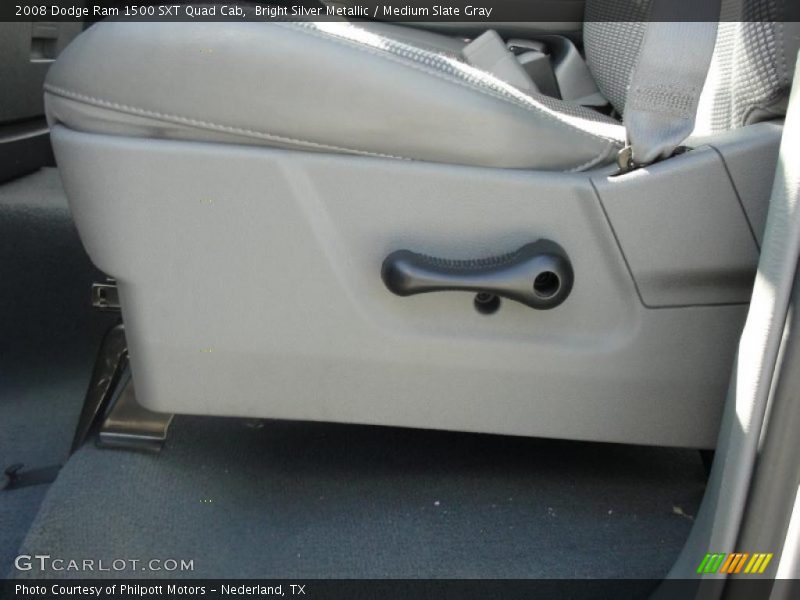 Bright Silver Metallic / Medium Slate Gray 2008 Dodge Ram 1500 SXT Quad Cab