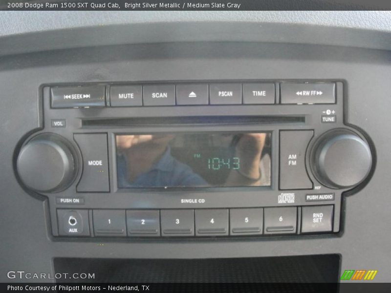 Bright Silver Metallic / Medium Slate Gray 2008 Dodge Ram 1500 SXT Quad Cab
