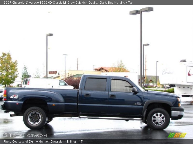 Dark Blue Metallic / Tan 2007 Chevrolet Silverado 3500HD Classic LT Crew Cab 4x4 Dually