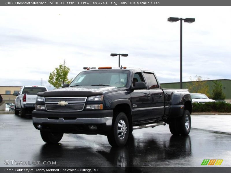 Dark Blue Metallic / Tan 2007 Chevrolet Silverado 3500HD Classic LT Crew Cab 4x4 Dually