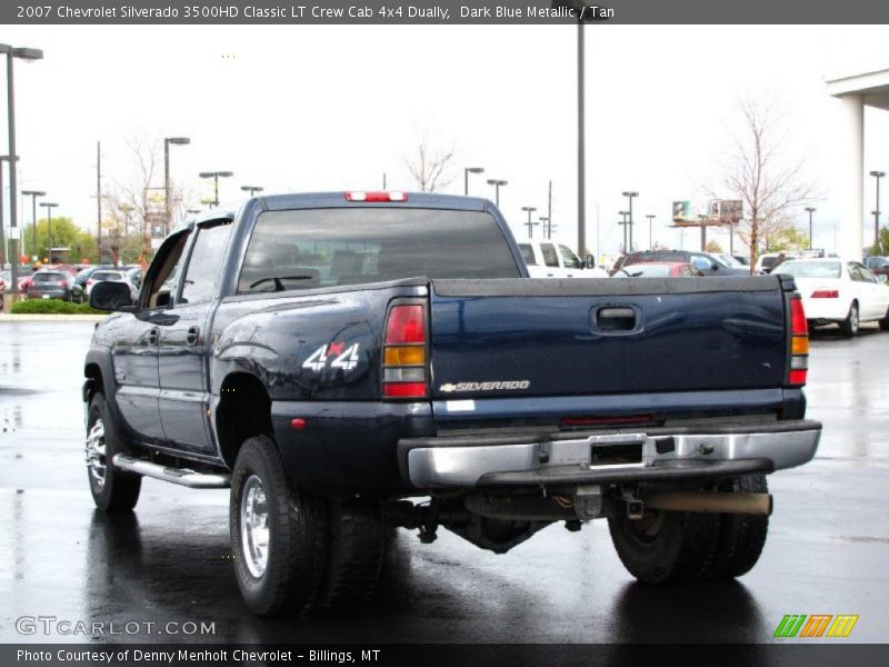 Dark Blue Metallic / Tan 2007 Chevrolet Silverado 3500HD Classic LT Crew Cab 4x4 Dually