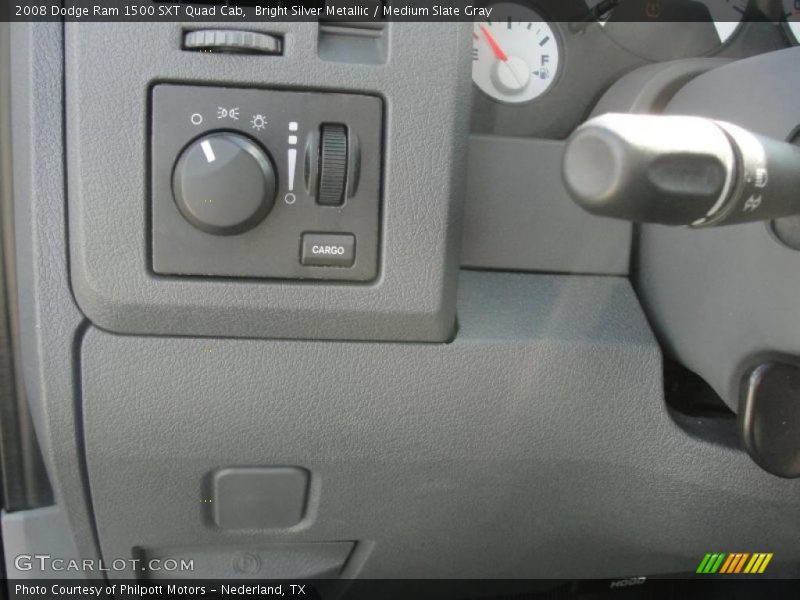 Bright Silver Metallic / Medium Slate Gray 2008 Dodge Ram 1500 SXT Quad Cab