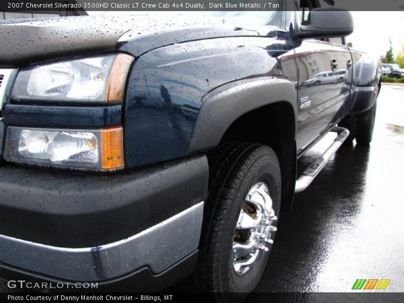 Dark Blue Metallic / Tan 2007 Chevrolet Silverado 3500HD Classic LT Crew Cab 4x4 Dually