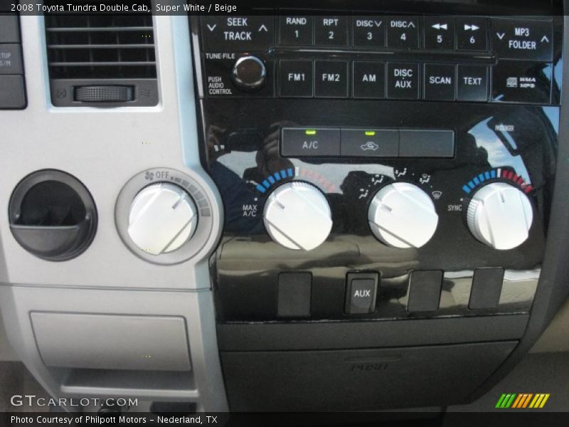 Super White / Beige 2008 Toyota Tundra Double Cab