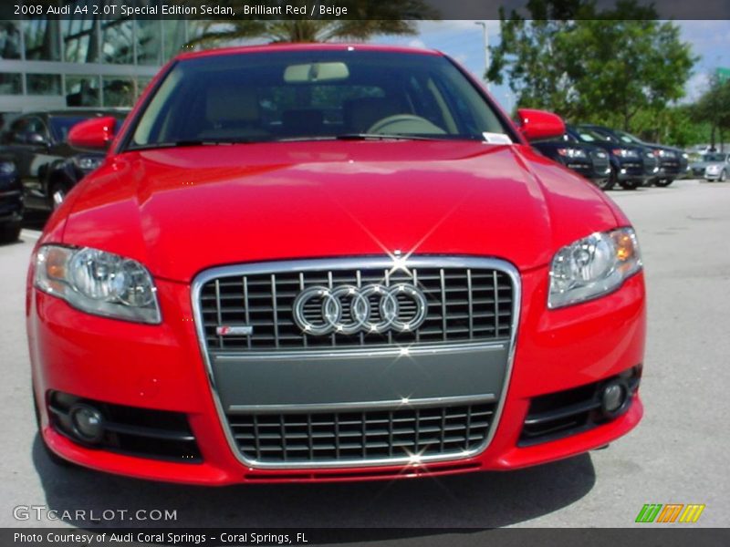 Brilliant Red / Beige 2008 Audi A4 2.0T Special Edition Sedan