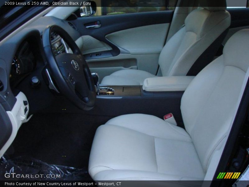 Obsidian Black / Ecru 2009 Lexus IS 250 AWD