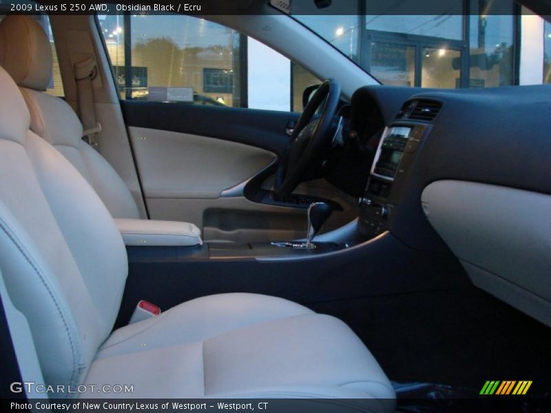 Obsidian Black / Ecru 2009 Lexus IS 250 AWD