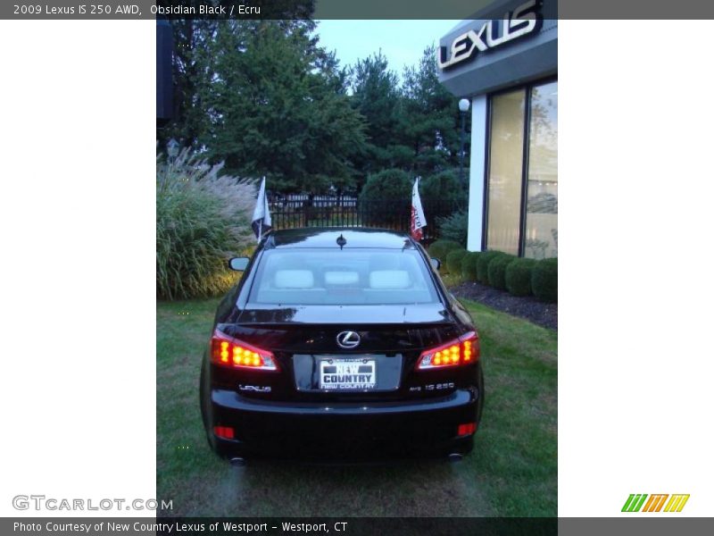 Obsidian Black / Ecru 2009 Lexus IS 250 AWD
