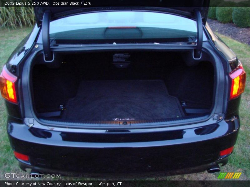 Obsidian Black / Ecru 2009 Lexus IS 250 AWD