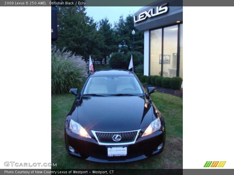 Obsidian Black / Ecru 2009 Lexus IS 250 AWD