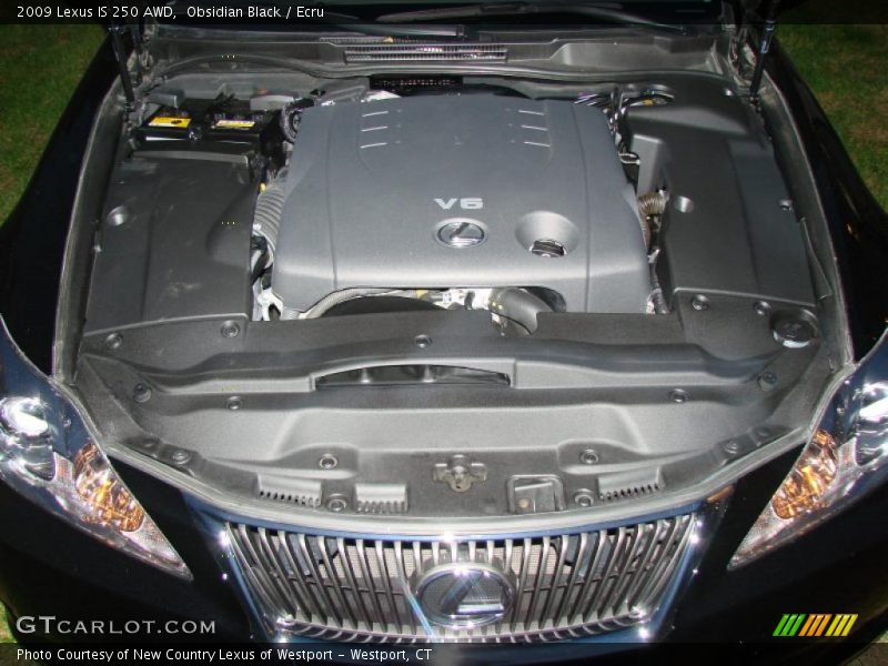 Obsidian Black / Ecru 2009 Lexus IS 250 AWD