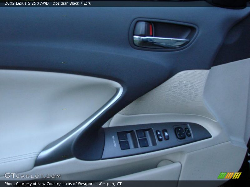 Obsidian Black / Ecru 2009 Lexus IS 250 AWD