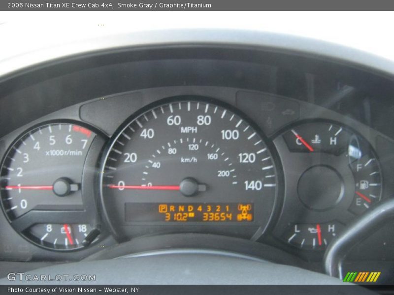  2006 Titan XE Crew Cab 4x4 XE Crew Cab 4x4 Gauges