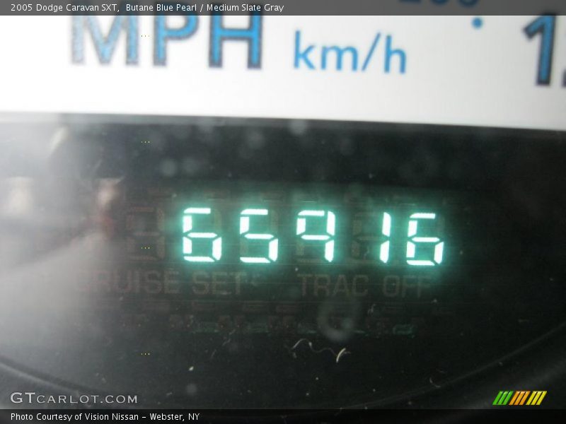 Butane Blue Pearl / Medium Slate Gray 2005 Dodge Caravan SXT