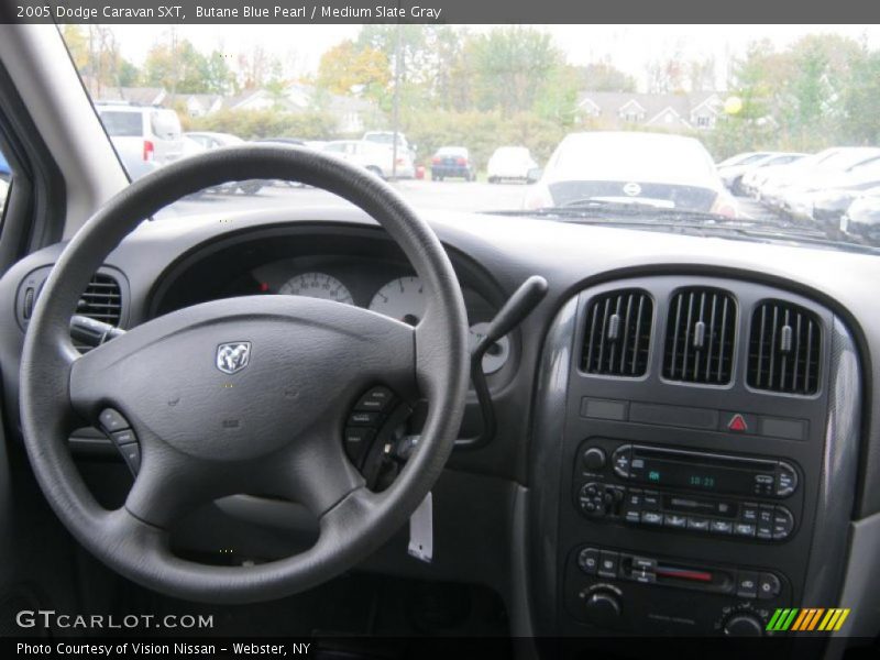 Butane Blue Pearl / Medium Slate Gray 2005 Dodge Caravan SXT