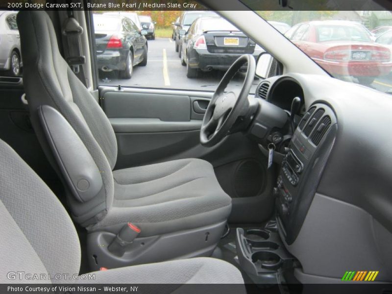 Butane Blue Pearl / Medium Slate Gray 2005 Dodge Caravan SXT