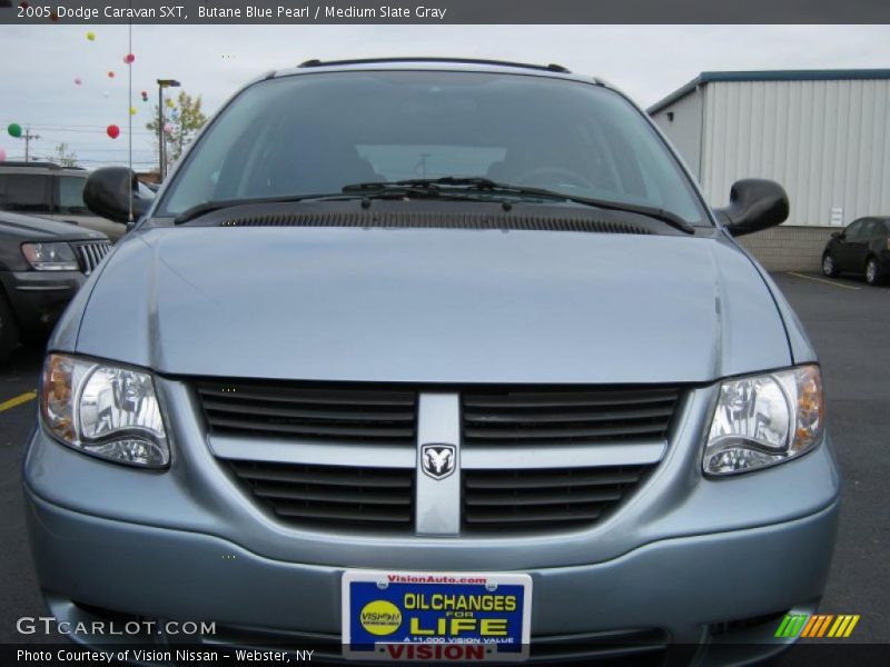 Butane Blue Pearl / Medium Slate Gray 2005 Dodge Caravan SXT