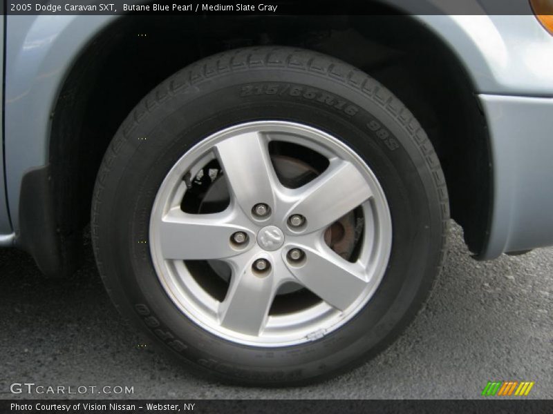 Butane Blue Pearl / Medium Slate Gray 2005 Dodge Caravan SXT