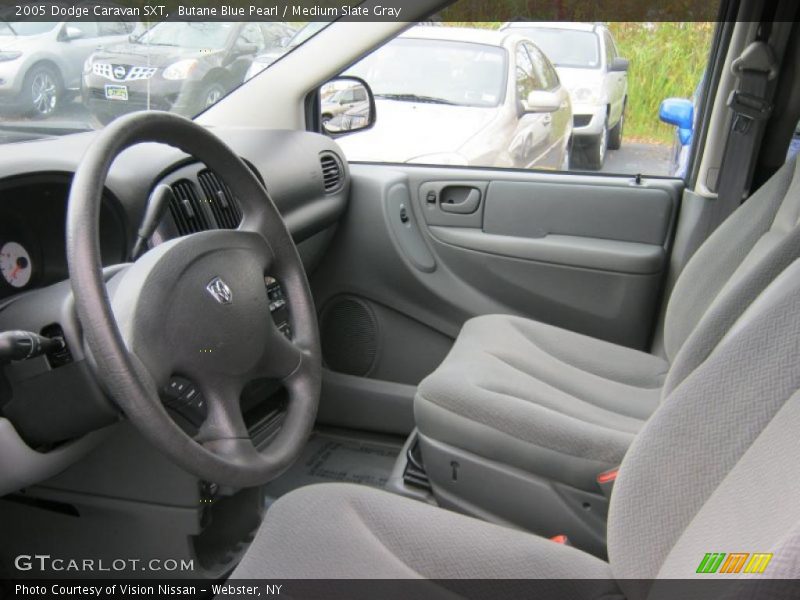 Butane Blue Pearl / Medium Slate Gray 2005 Dodge Caravan SXT