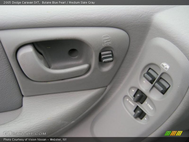 Butane Blue Pearl / Medium Slate Gray 2005 Dodge Caravan SXT