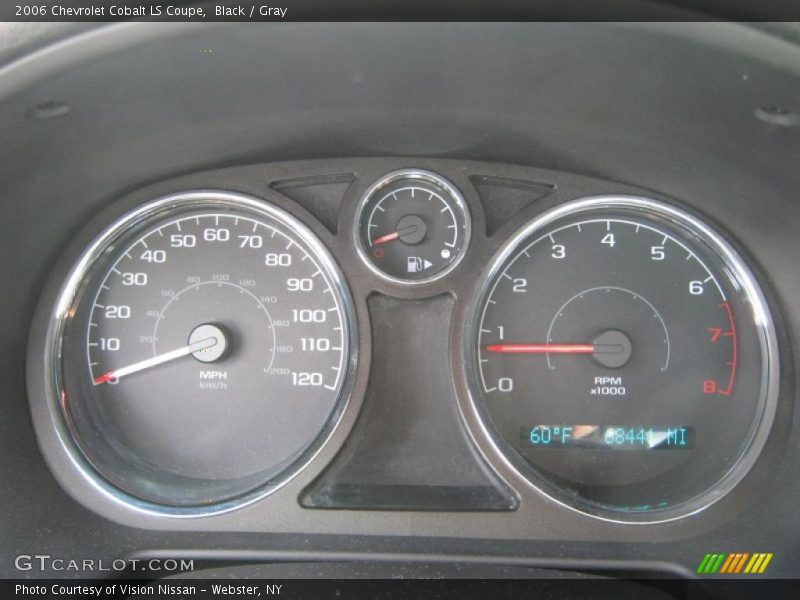 Black / Gray 2006 Chevrolet Cobalt LS Coupe