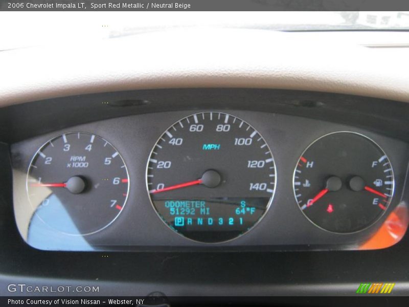 Sport Red Metallic / Neutral Beige 2006 Chevrolet Impala LT