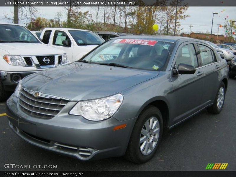 Silver Steel Metallic / Dark Slate Gray 2010 Chrysler Sebring Touring Sedan