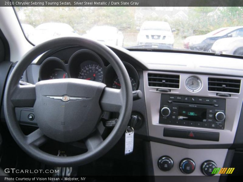 Silver Steel Metallic / Dark Slate Gray 2010 Chrysler Sebring Touring Sedan