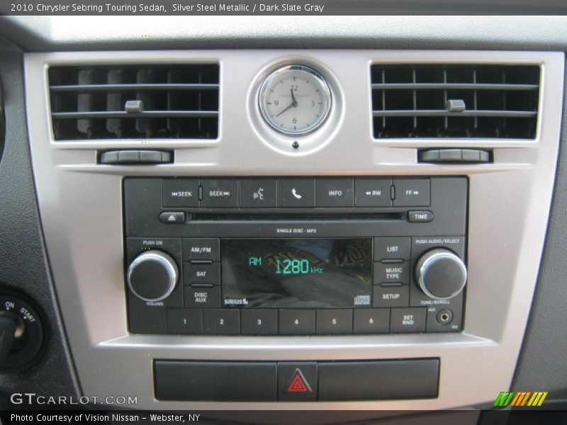 Silver Steel Metallic / Dark Slate Gray 2010 Chrysler Sebring Touring Sedan