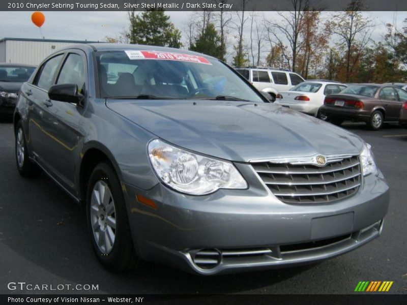 Silver Steel Metallic / Dark Slate Gray 2010 Chrysler Sebring Touring Sedan