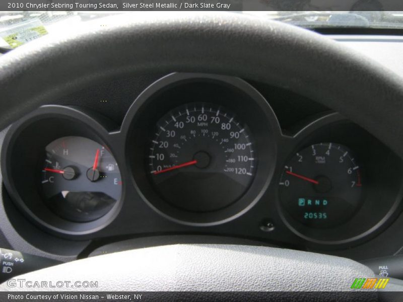 Silver Steel Metallic / Dark Slate Gray 2010 Chrysler Sebring Touring Sedan