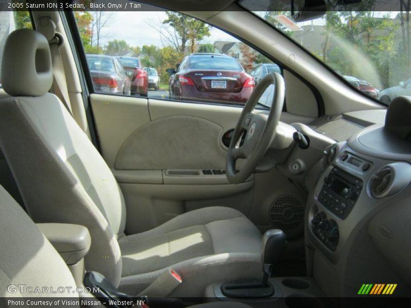 Black Onyx / Tan 2005 Saturn ION 3 Sedan