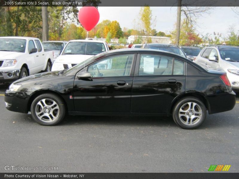 Black Onyx / Tan 2005 Saturn ION 3 Sedan