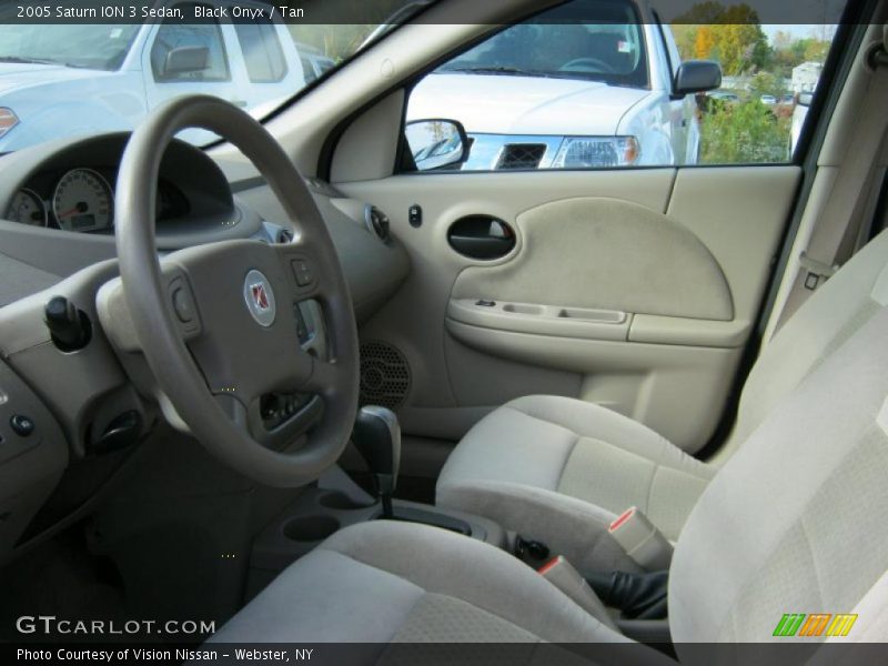 Black Onyx / Tan 2005 Saturn ION 3 Sedan