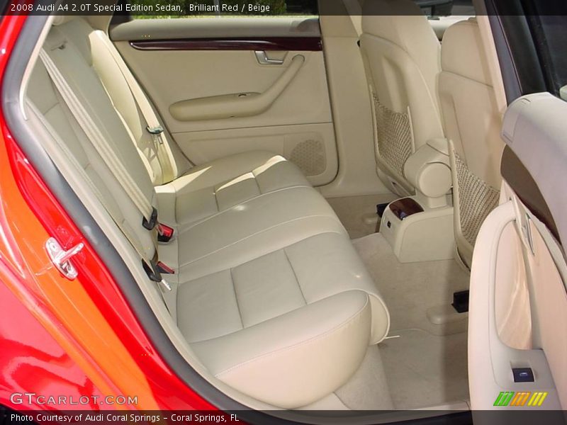 Brilliant Red / Beige 2008 Audi A4 2.0T Special Edition Sedan