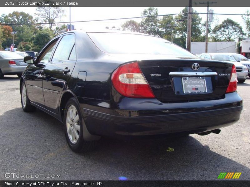Black / Taupe 2003 Toyota Camry XLE