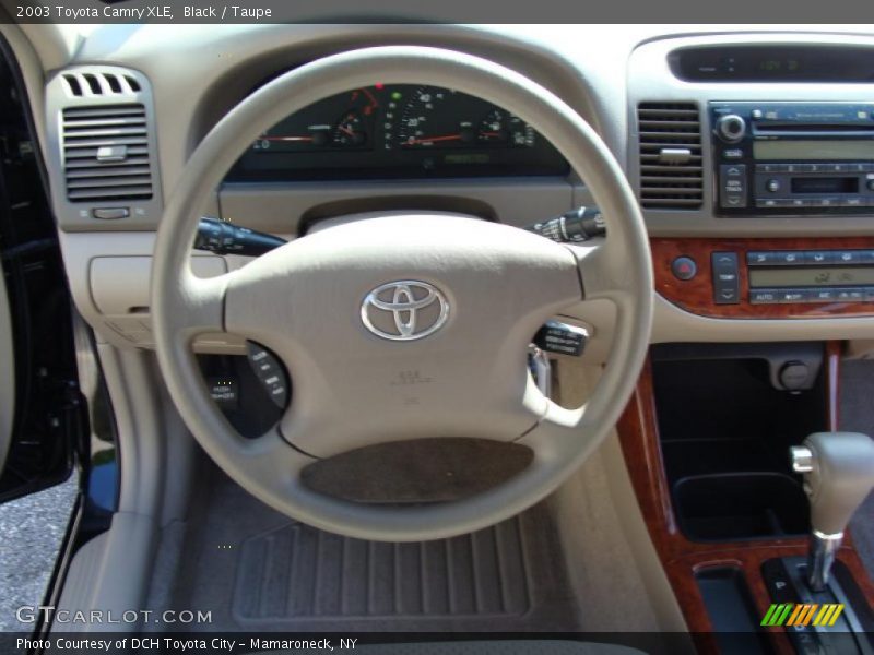 Black / Taupe 2003 Toyota Camry XLE