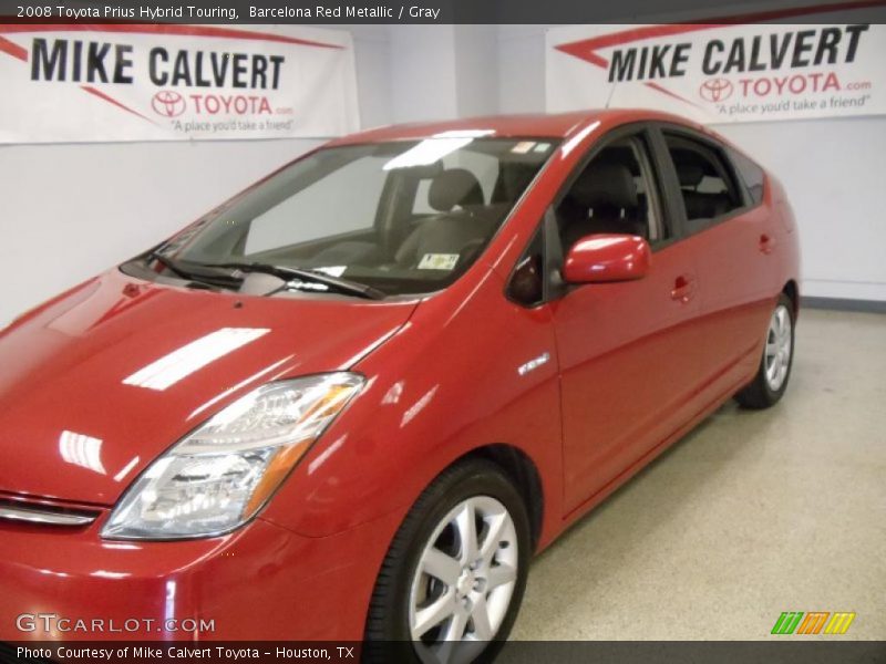 Barcelona Red Metallic / Gray 2008 Toyota Prius Hybrid Touring