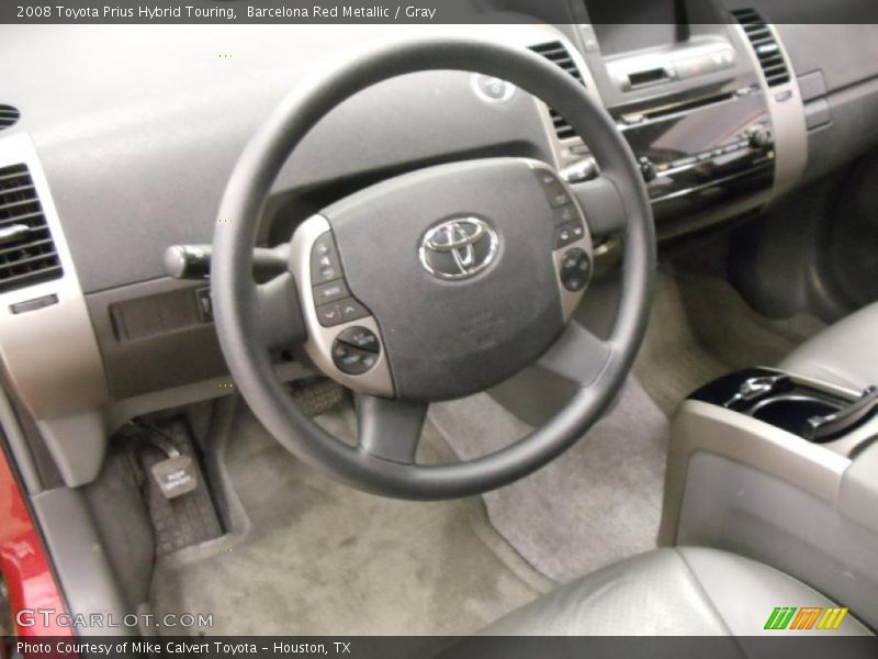 Barcelona Red Metallic / Gray 2008 Toyota Prius Hybrid Touring