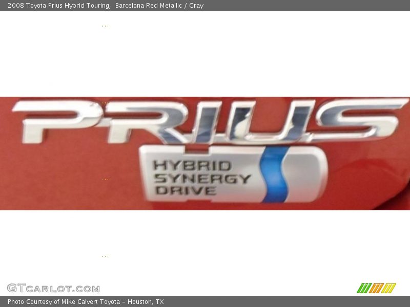 Barcelona Red Metallic / Gray 2008 Toyota Prius Hybrid Touring