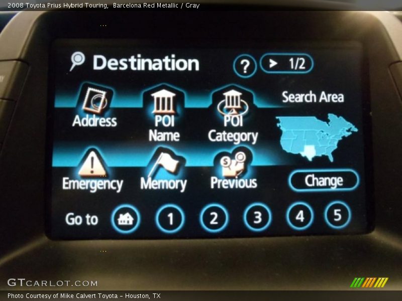 Barcelona Red Metallic / Gray 2008 Toyota Prius Hybrid Touring