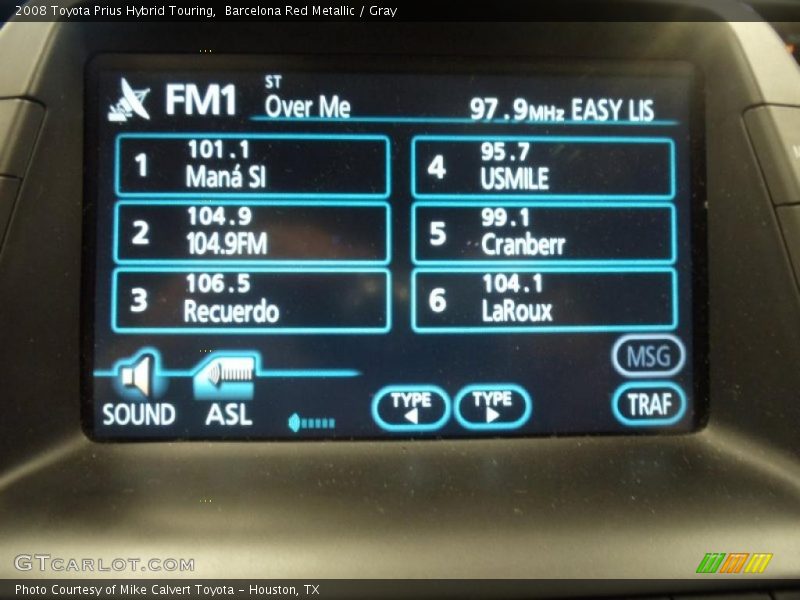 Barcelona Red Metallic / Gray 2008 Toyota Prius Hybrid Touring
