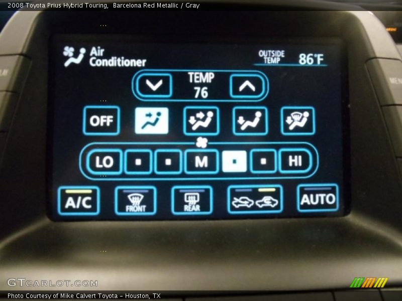 Barcelona Red Metallic / Gray 2008 Toyota Prius Hybrid Touring