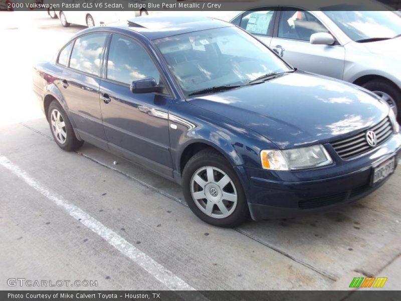 Indigo Blue Pearl Metallic / Grey 2000 Volkswagen Passat GLS V6 Sedan