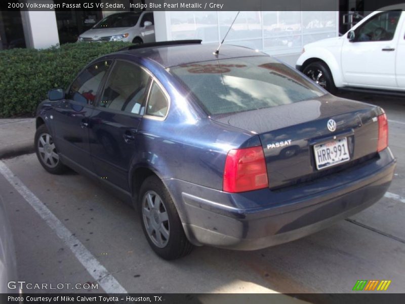 Indigo Blue Pearl Metallic / Grey 2000 Volkswagen Passat GLS V6 Sedan