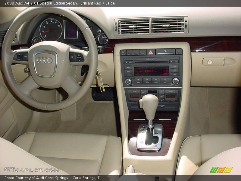 Brilliant Red / Beige 2008 Audi A4 2.0T Special Edition Sedan