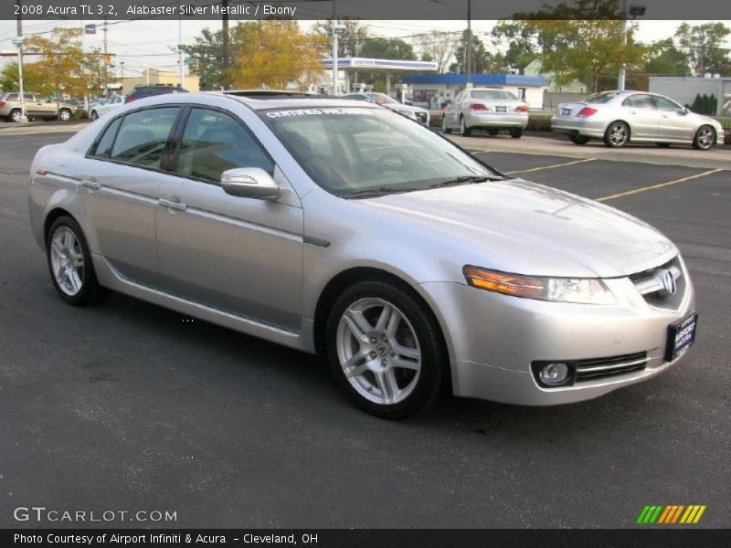 Alabaster Silver Metallic / Ebony 2008 Acura TL 3.2
