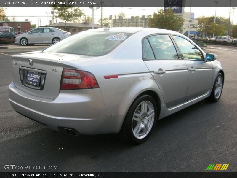 Alabaster Silver Metallic / Ebony 2008 Acura TL 3.2