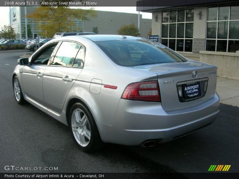 Alabaster Silver Metallic / Ebony 2008 Acura TL 3.2